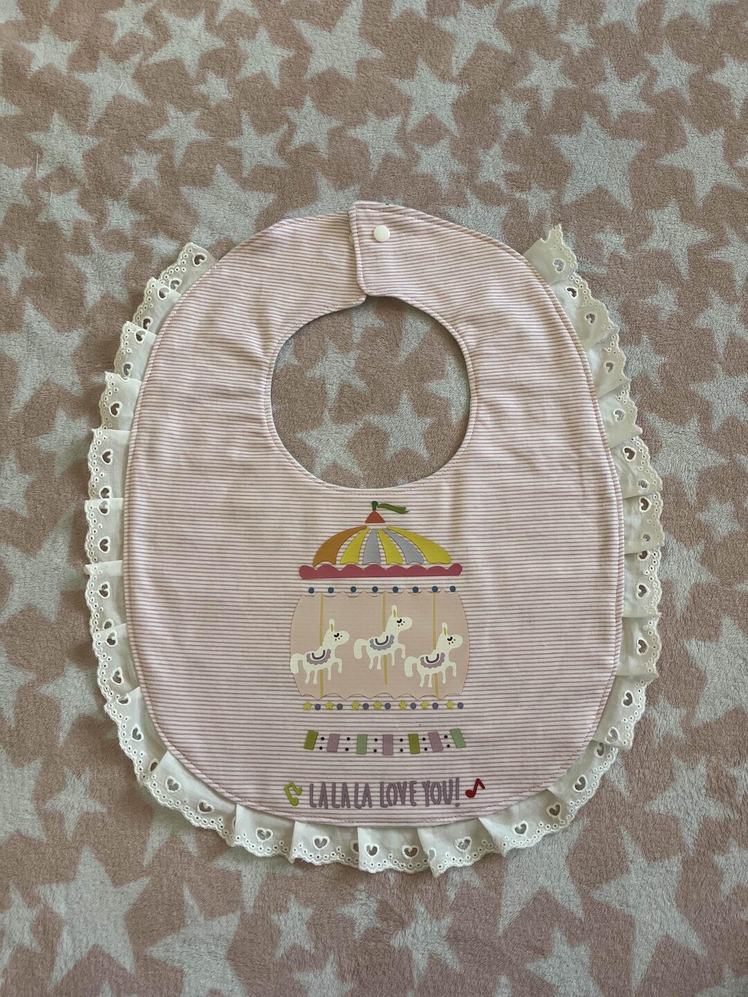 ABDL Carousel/floral Alphabet Lace Adult Bib - Etsy