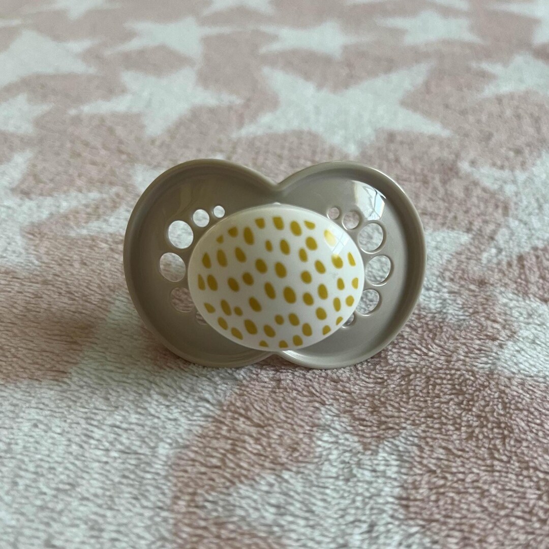 Tan Pacifier ABDL Modified Pacifier - MAM Tan With Yellow Dots - Etsy