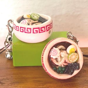 Ramen Noodle Bowl Polymer Clay Charm