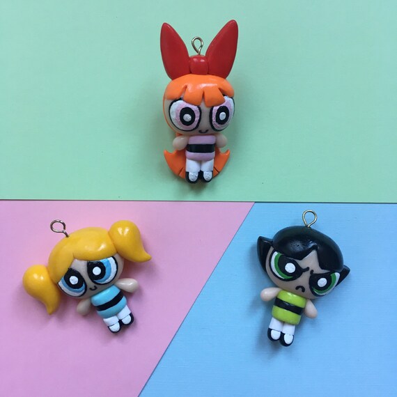 The Powerpuff Girls Inspired Polymer Clay Charms Etsy The Powerpuff Girls Inspired Polymer Clay Charms Etsy