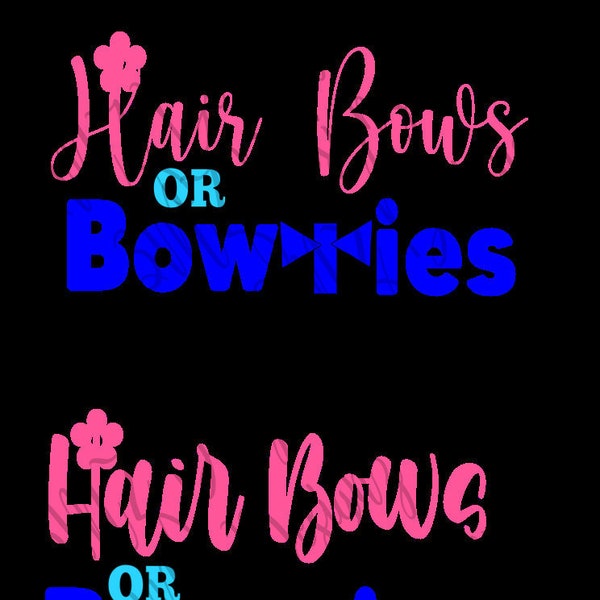 Hair bows or Bow ties digital files
