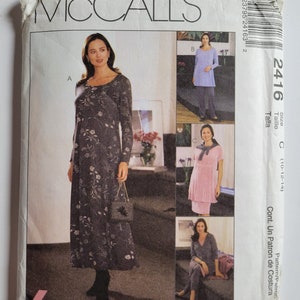 McCall&#39;s Sewing Pattern 2416, Vintage Pattern, Collection Trio, Misses&#39; Dress, Top, Jacket, Pants, Skirt, Size 10-14/ 16-20, UNCUT, 1999