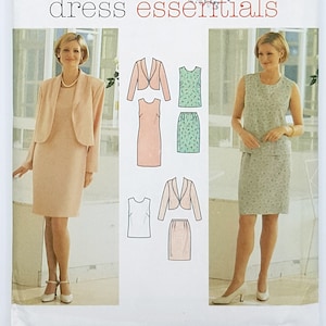 Simplicity Sewing Pattern 7115, Misses Skirt, Top, Dress, Jacket, Size 12-14-16/ 18-20-22,  UNCUT (factory folded), Year 1996