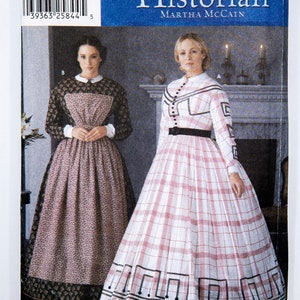 Simplicity Sewing Patters 7212, Misses' Dress, Historic Costume, Civil War Gone With the Wind Costume, Size 6-12, PARTLY CUT, Year 2002