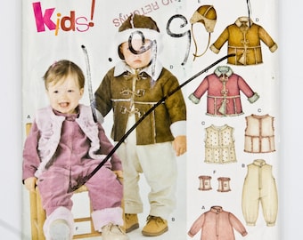 NEW LOOK Sewing Pattern 6231, Kids Pattern, Baby Pattern, Size A NB-L, UNCUt (factory folded), 2002