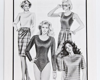 Patrón de costura Stretch & Sew 331, patrón vintage, body de gimnasia y aeróbic para mujeres, tallas de busto 30-46, sin cortar (FF), año 1993