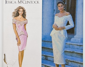 Simplicity Wedding  / Event Dress Sewing Pattern 9419,  Vintage Dress, Size 6, 8, 10. UNCUT, year 1995