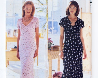 Butterick Schnittmuster 6056, Vintage-Muster, Misses Kleid, von David Warren, Größe 14-16-18, UNCUT (fabrik gefaltet) Jahr 1999
