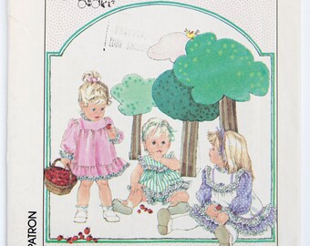 Simplicity Sewing Pattern 7987, Toddlers' Dress, Cinderella Clothing Dress, Vintage Pattern, Size 2, UNCUT (factory folded), Year 1987