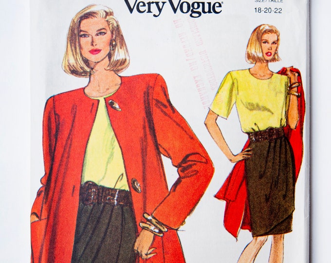 Vogue Sewing Pattern 8115, Misses' Jacket, Dress, Vintage Pattern, Easy ...