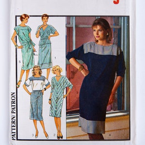 Style Sewing Pattern 4575, Vintage Pattern, Misses&#39; Dress, Top, Skirt, Size 16 UNCUT (factory folded), Year 1985