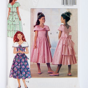 Butterick Sewing Pattern 5930, Vintage Pattern, Girls&#39; Dress, Size 12-14, UNCUT (factory folded), Year 1992