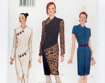 Patrón de costura Vogue 9743, Vestido de mujer, Patrón vintage, Fácil de coser, Tamaño 8-10-12, UNCUT (doblado en fábrica), Año 1997