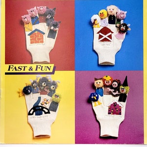 McCall&#39;s Crafts Sewing Pattern 14029, Vintage Pattern, Christmas Finger Tales, Fast and Fun, One Size,  Year 1991