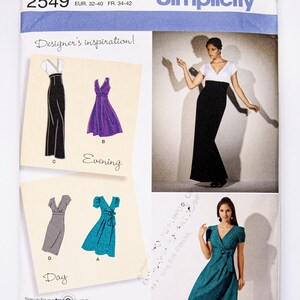 Simplicity Sewing Pattern 2549, Misses&#39; Dress, Size 6-14, UNCUT (factory folded), Year 2009