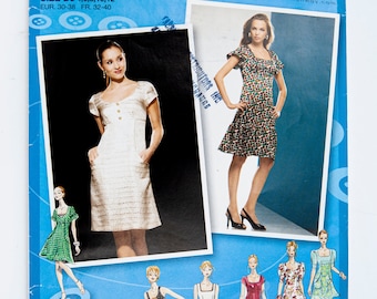 Simplicity Sewing Pattern 2965, Misses' Dress, Project Runway, Size 4-12, UNCUT (factory folded), Year 2008