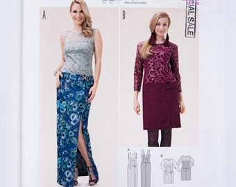 Padrão de costura Burda Style 6707, vestido de senhorita, tamanho 8-18, SEM CORTES (dobrado de fábrica), ano 2015