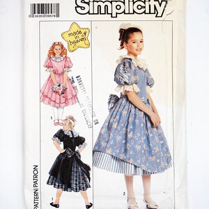 Simplicity Sewing Pattern 9381, Child's Dress, Petticoat, Vintage Pattern, Size 14 / 8, UNCUT (factory folded) Year 1989