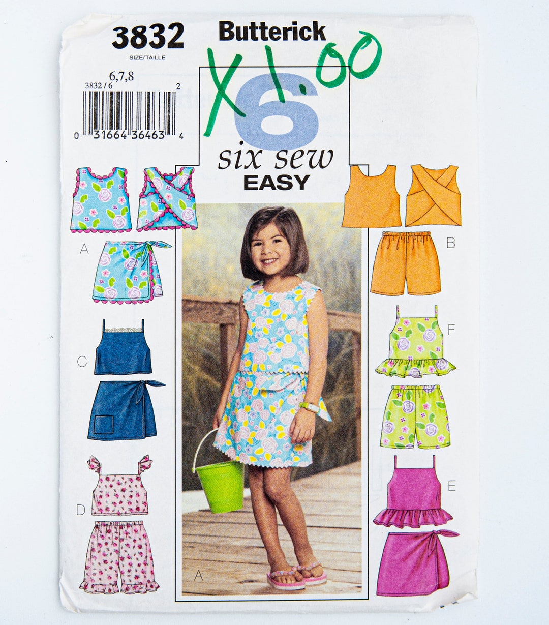 XL Butterick Patterns MCCALL S Patterns Bebés Top/Vestido Y Bragas Tamaño New Bo