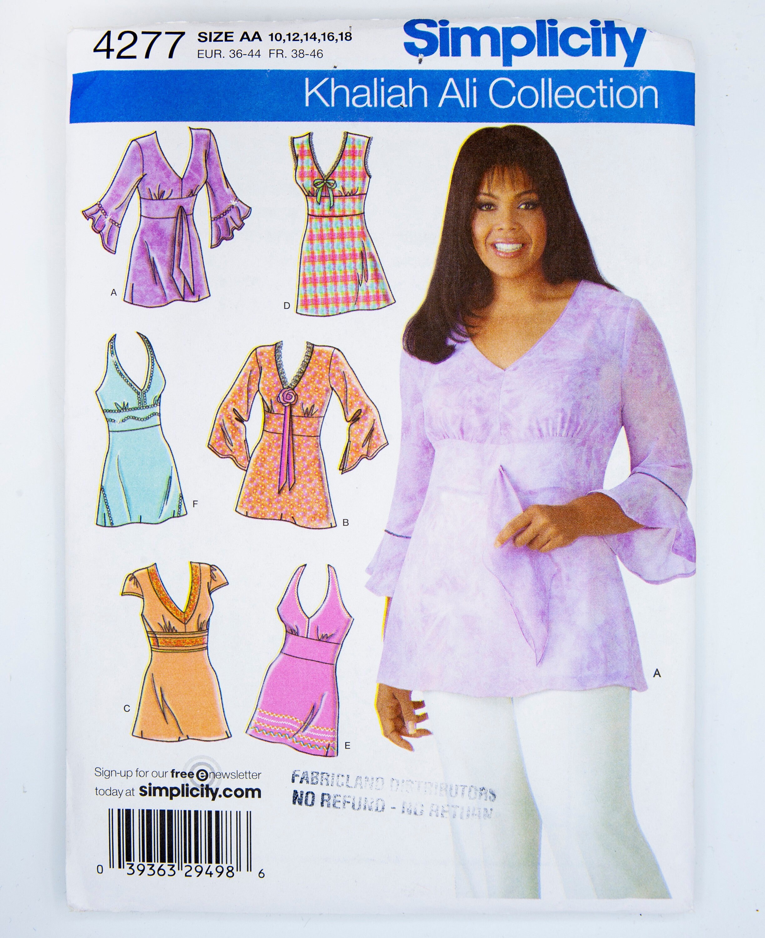 Khaliah Ali V Neck Top Women's Sewing Pattern Utility