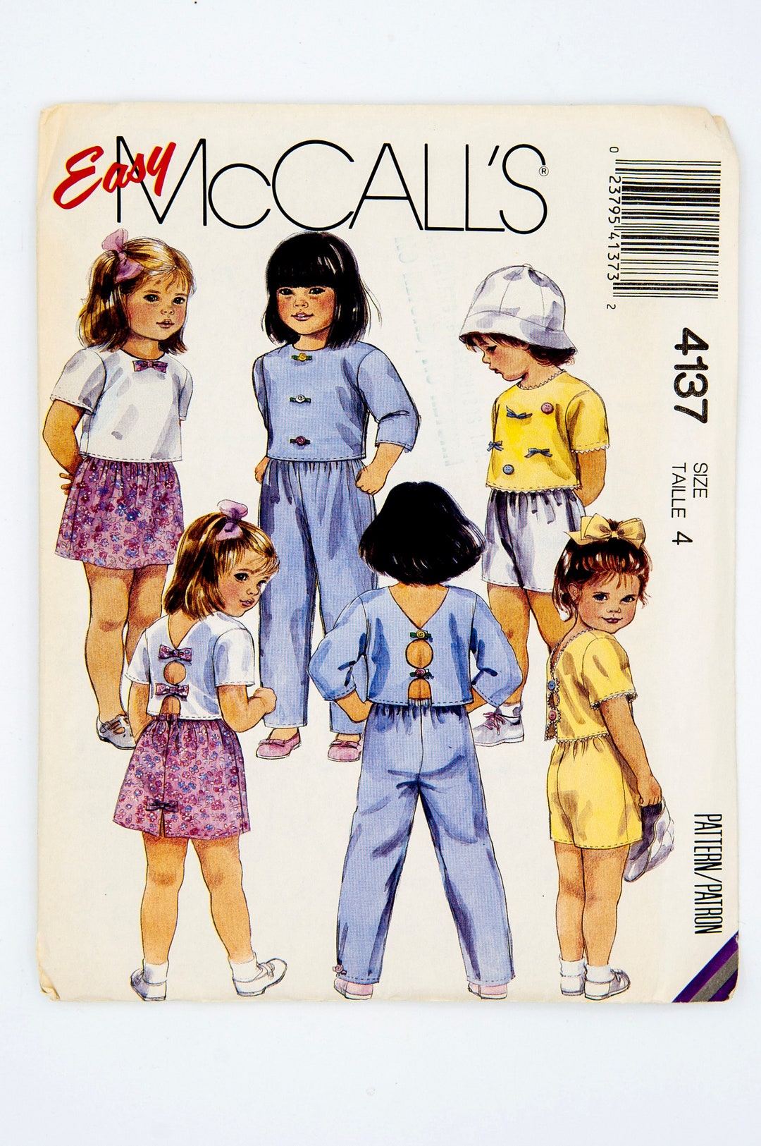 Mccall's Sewing Pattern 4137, Vintage Pattern, Easy to Sew, Children's ...