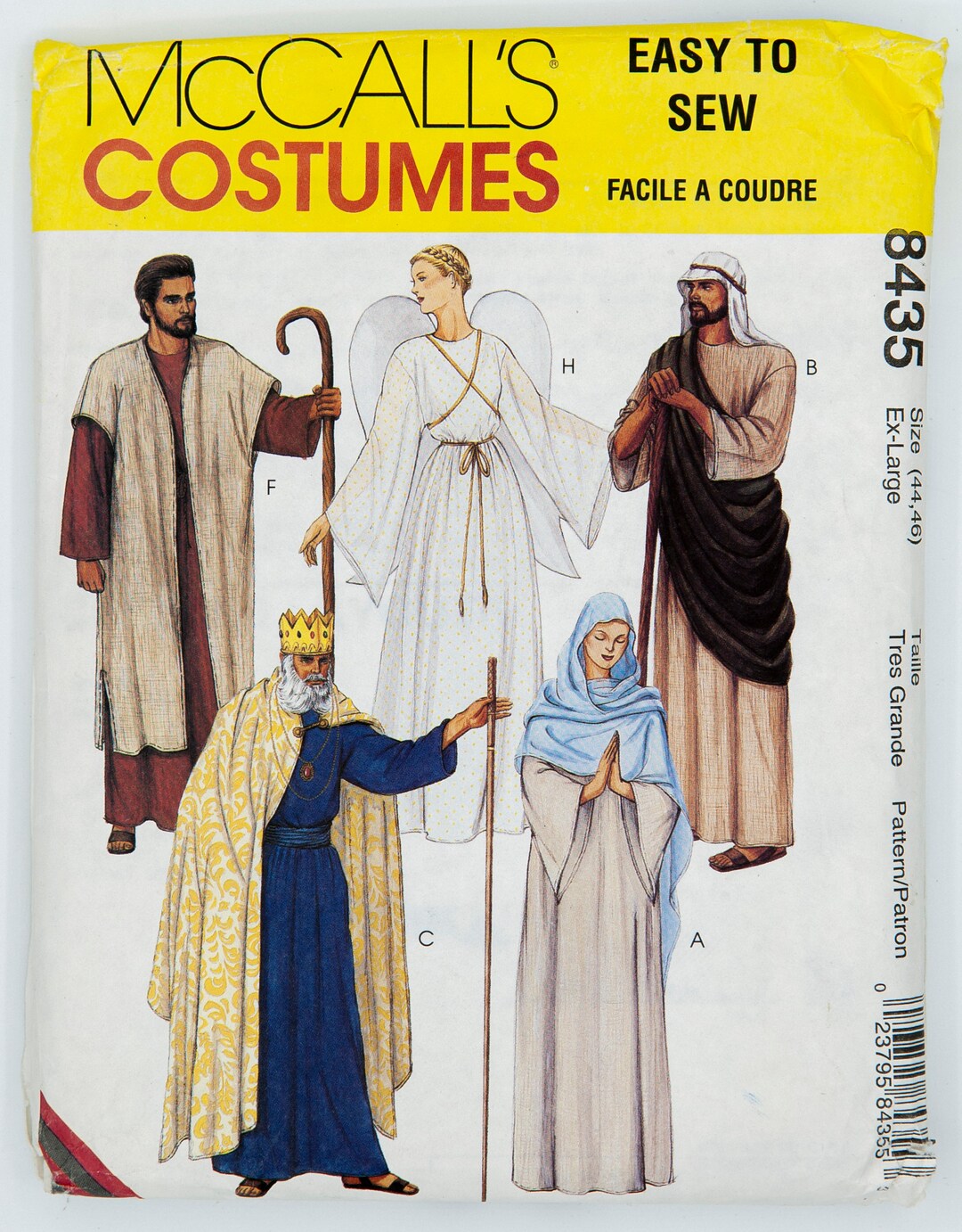 Mccall's Costumes Sewing Pattern 8435, Halloween Costumes for Men and ...