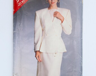 Butterick See & Sew 5543 Misses Jacket, Skirt Pattern Size 12-16 UNCUT