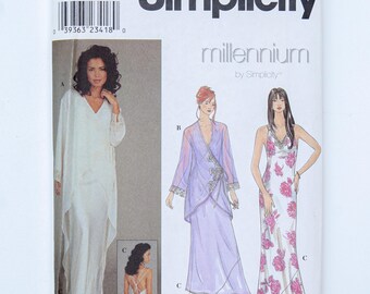 Simplicity 8912 Millennium Robe Bias Nightgown Lingerie Pattern Size 12-18 UNCUT