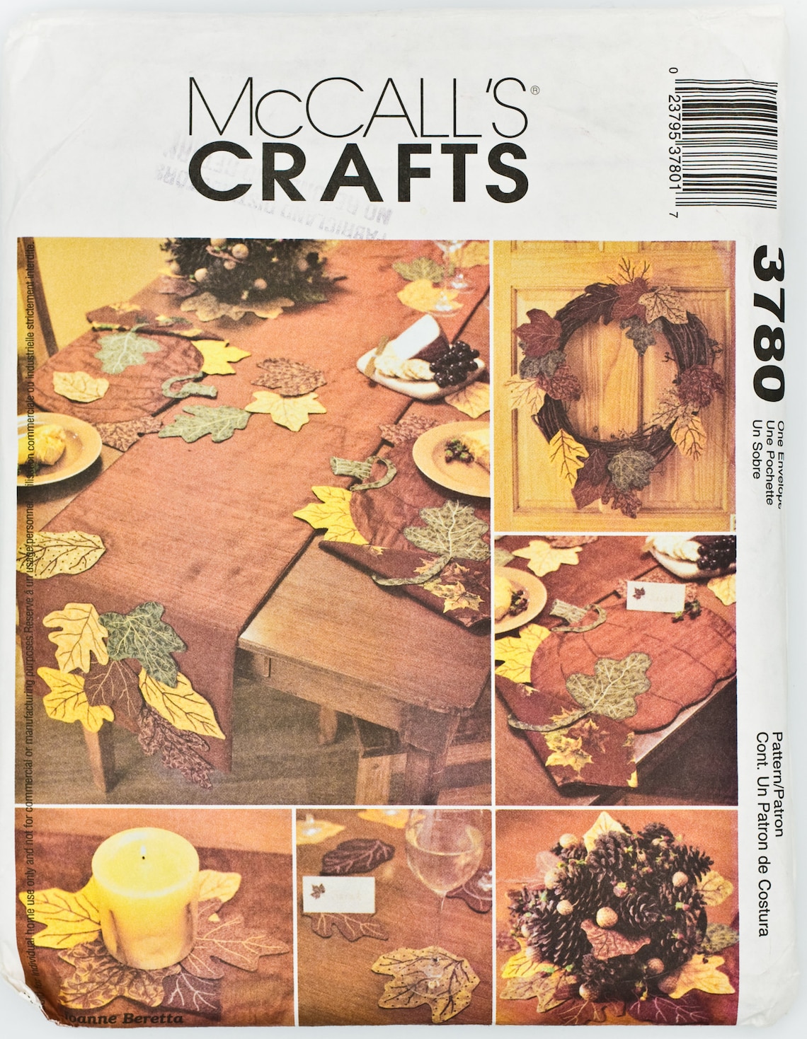 Mccalls Crafts Sewing Pattern 3780 Halloween/ Thanksgiving/ Etsy UK