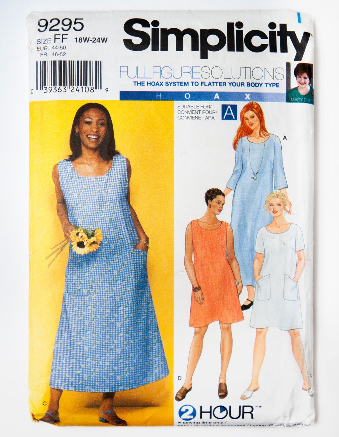 Simplicity Sewing Pattern 9295, Misses' Dress, Easy to Sew, Vintage ...