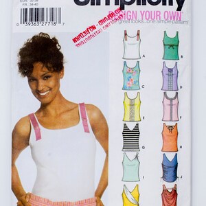 Simplisity Sewing Pattern 5056, Misses&#39; Knit Top, Size 6-12, UNCUT (factory folded), Year 2004