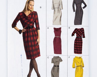 Patrón de costura Vogue 8413, Vestido de señorita, Fácil de coser, Talla 8-10-12-14-16, SIN CORTAR (plegado de fábrica), Año 2007