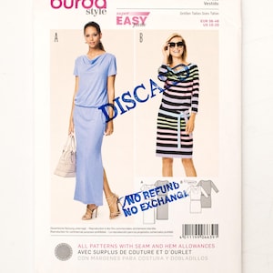 Burda Style Sewing Pattern 6639, Misses&#39; Dress, Super Easy to sew, Size 10-20, UNCUT (factory folded), Year 2014
