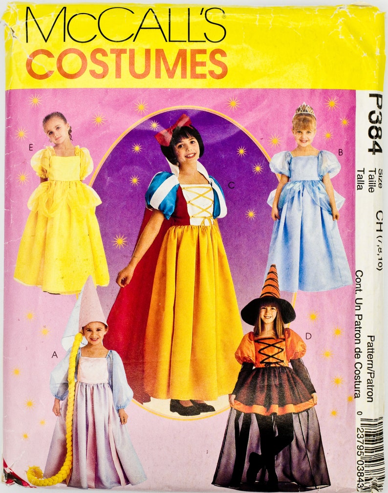Mccalls Sewing Pattern 2856, P384, Halloween Costumes, Rapunzel
