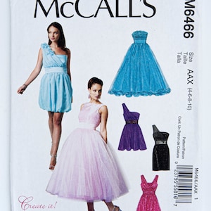 McCall&#39;s Sewing Pattern 6466, Evening / Event / Wedding Dress, Misses&#39; Dress, Size 4-10/ 10-18, UNCUT (factory folded), Year 2011