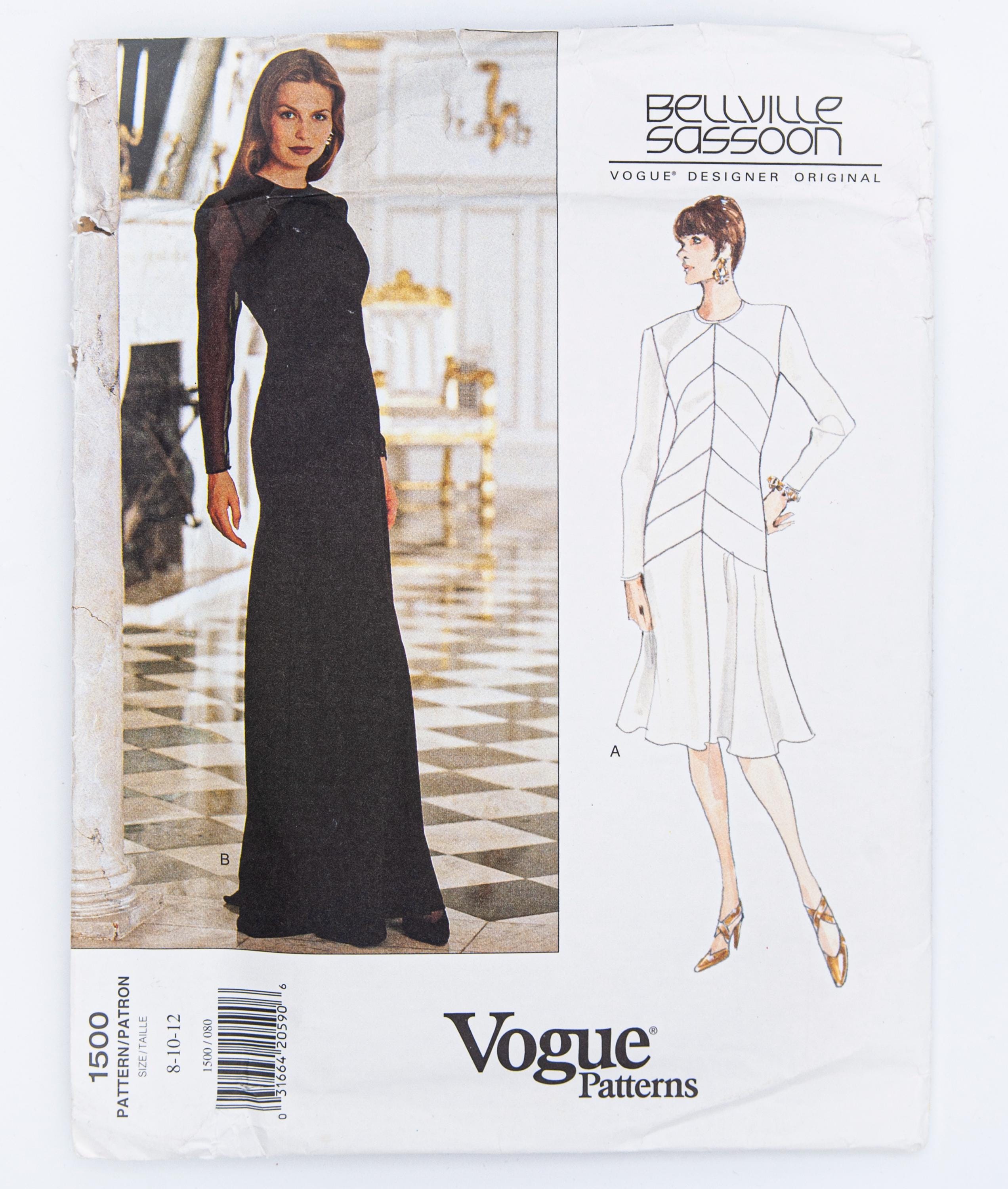 vogue patterns formal dresses Sewing Pattern for Women's Dress, Dress, Maxi Dress, Evening Gown, Fitted Dress, Vogue 1919, Size 8-16 16-24, Uncut FF models B and C have shoulder straps Vogue Sewing Pattern for Women's