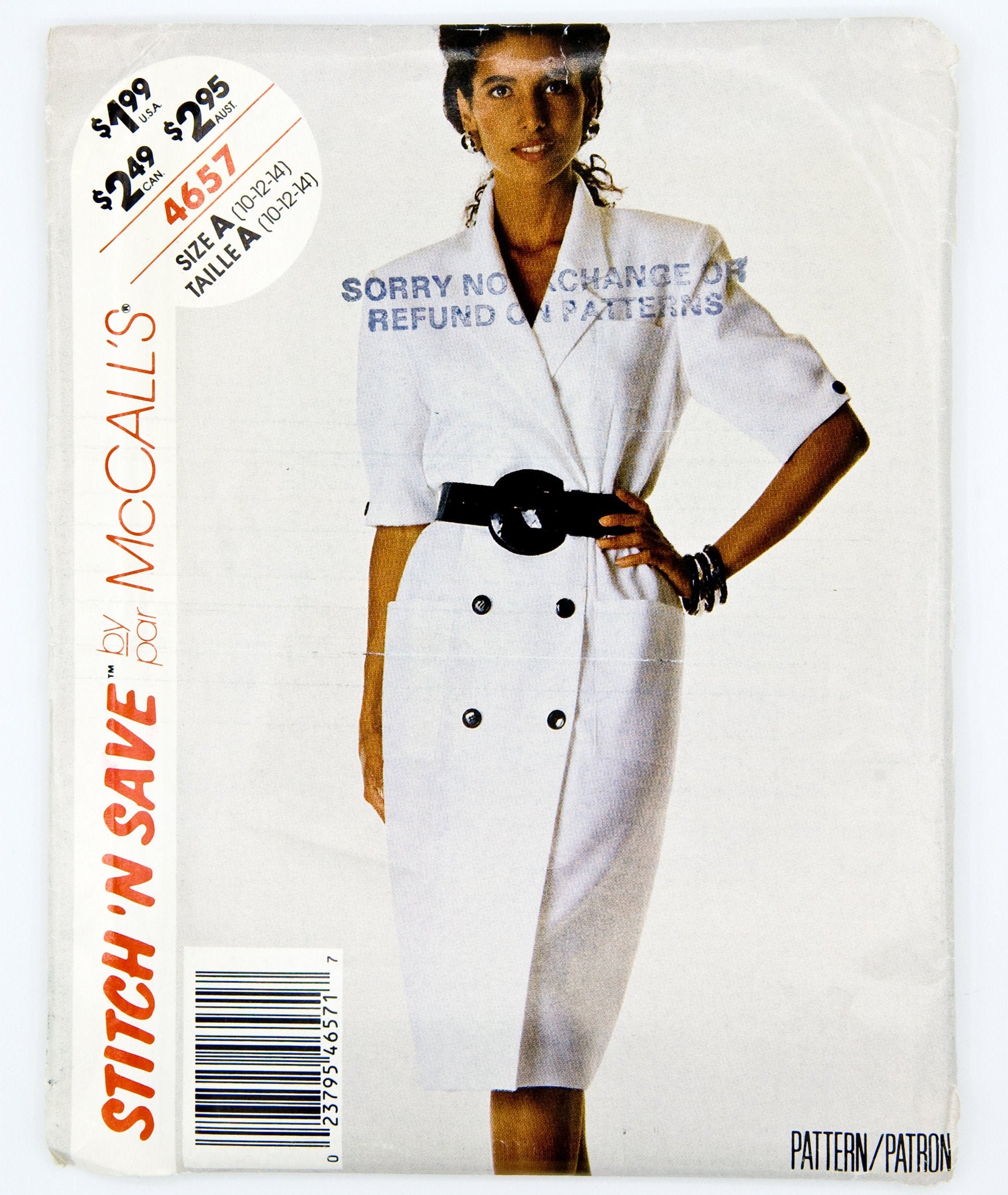 Stitch'n Save 4657 Sewing Pattern UNCUT Vintage Stitch'n Save 4657 Sewing Pattern UNCUT Vintage
