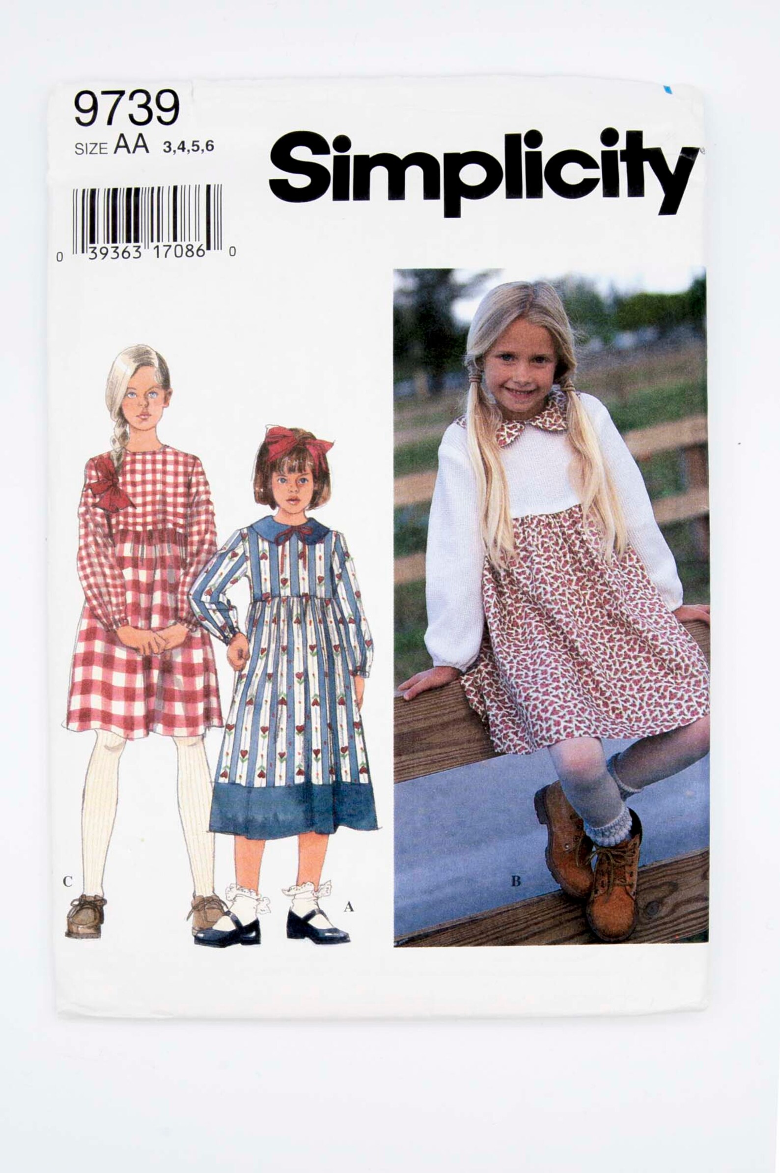 Simplicity Sewing Pattern 9739 Vintage Pattern Child's Etsy UK