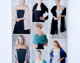 Butterick 6906 Evening Wrap Shrug Bolero Stole Sewing Pattern One Size UNCUT