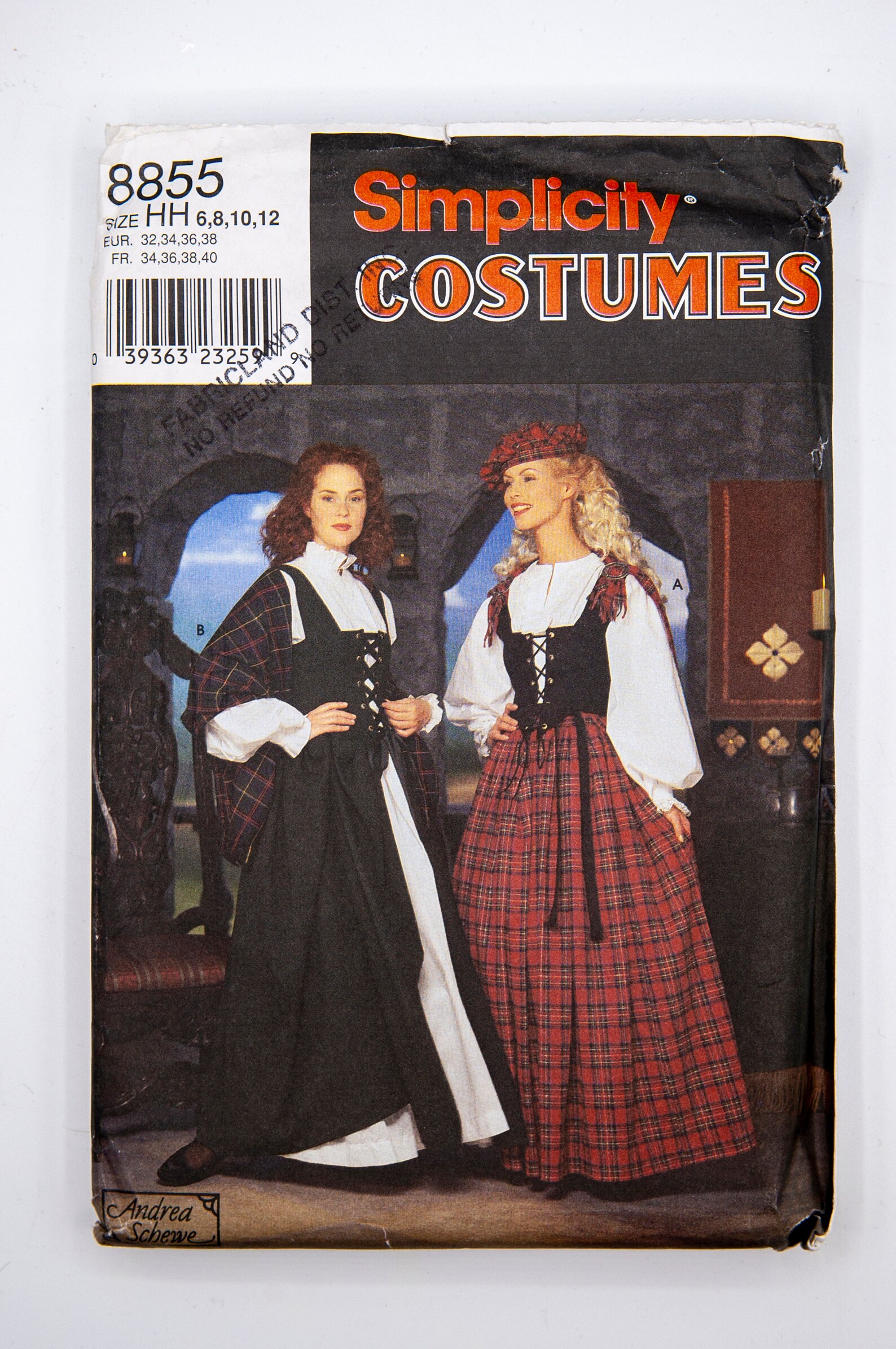 SIMPLICITY Sewing Pattern 0903 COSTUME DOROTHY WIZARD OZ Size:10-20 Un-CUT(s846