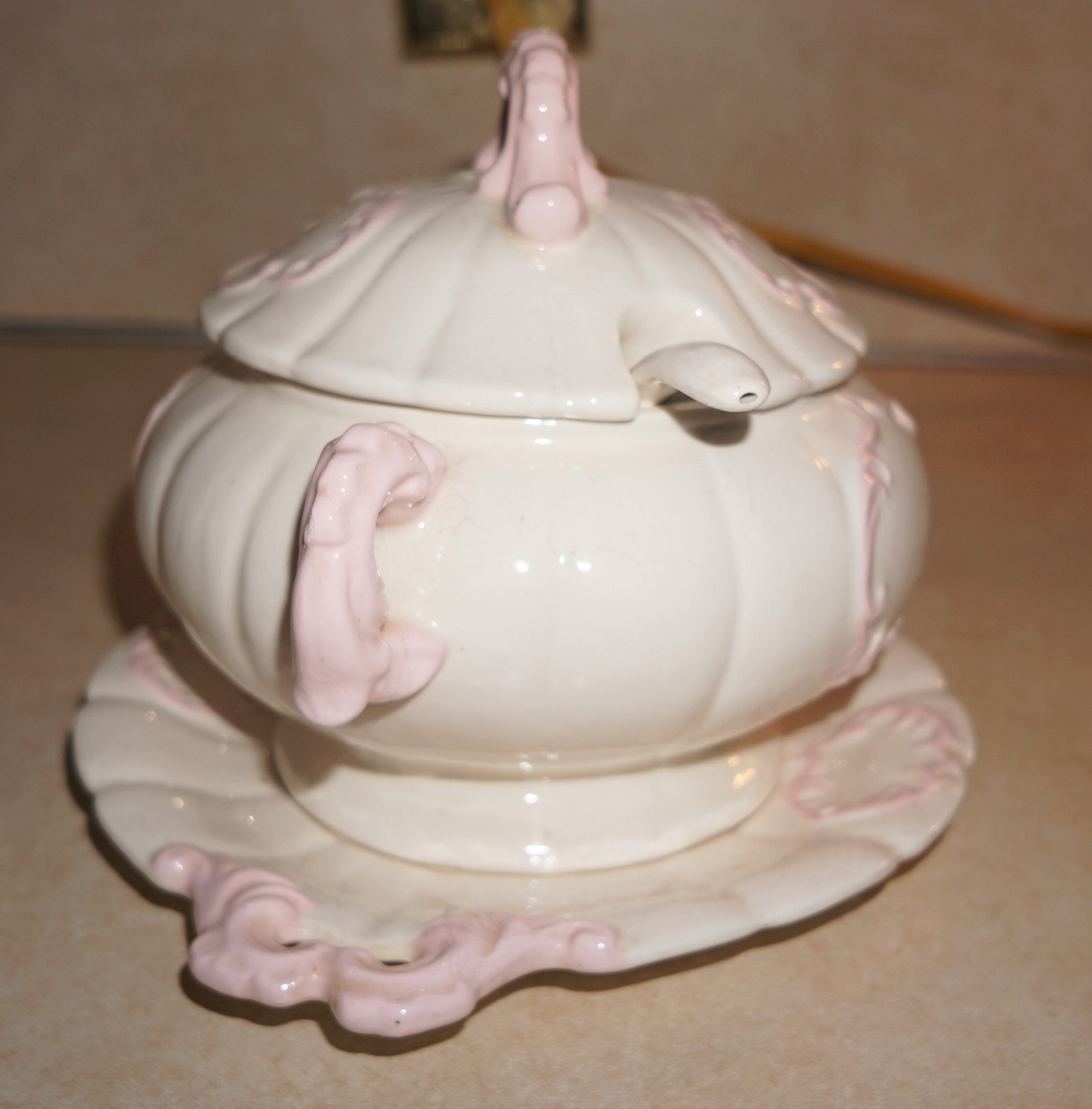 Cute Small Pink Vintage Soup Tureen With Soup Laden. Etsy UK