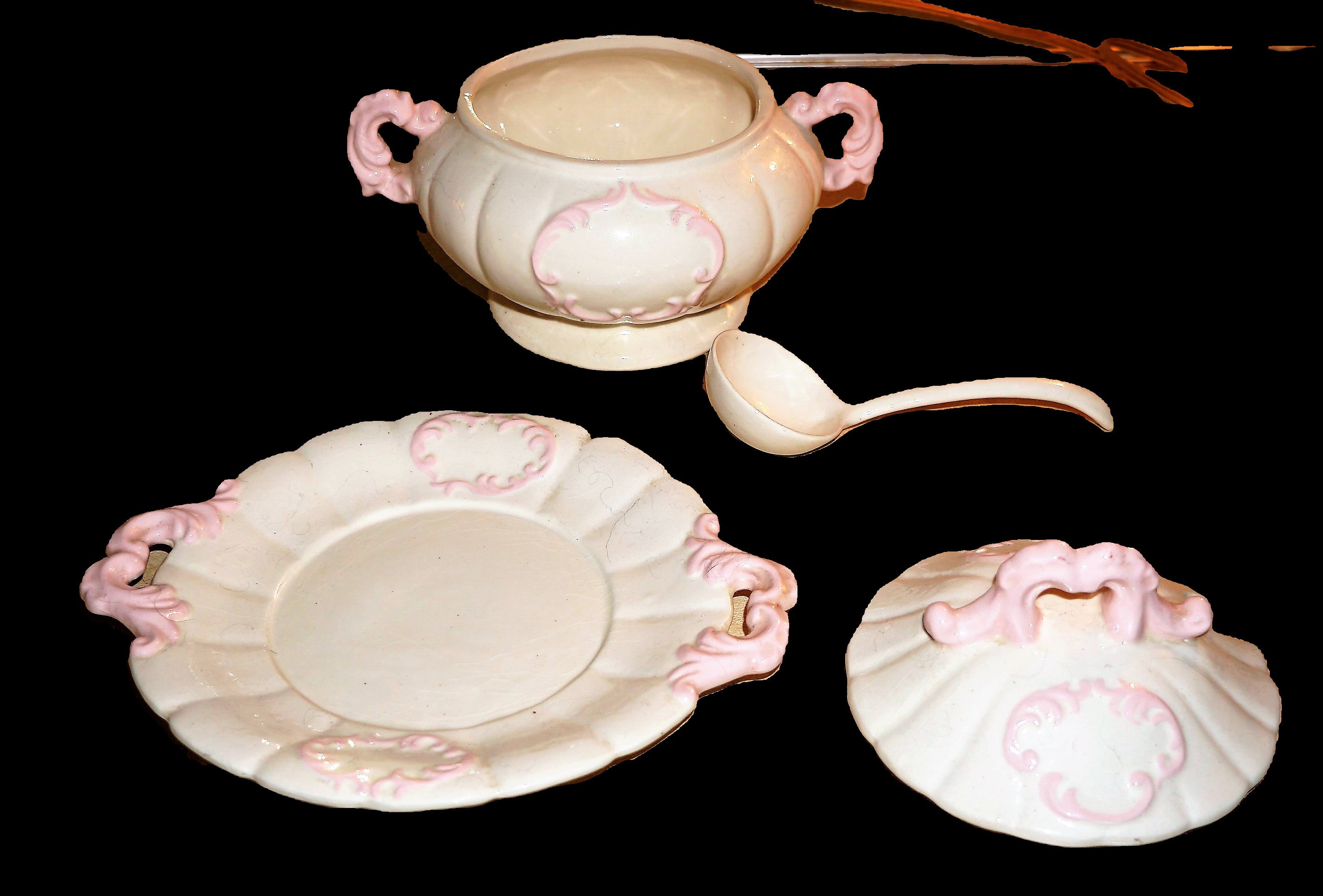 Cute Small Pink Vintage Soup Tureen With Soup Laden. Etsy UK