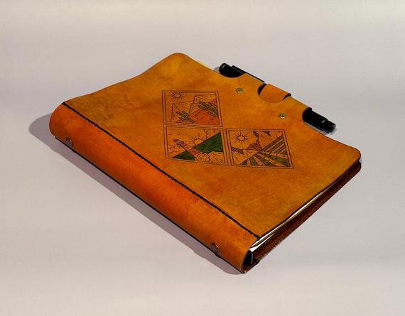 A5 Leather Journal Laser Engraving Pattern SVG AI