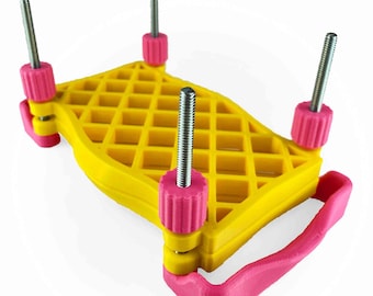 Penis Waffle Iron - CBT Penis Clamp (BDSM penis press; cock and ball torture; cbt; male chastity training device; bdsm penis cock clamp)