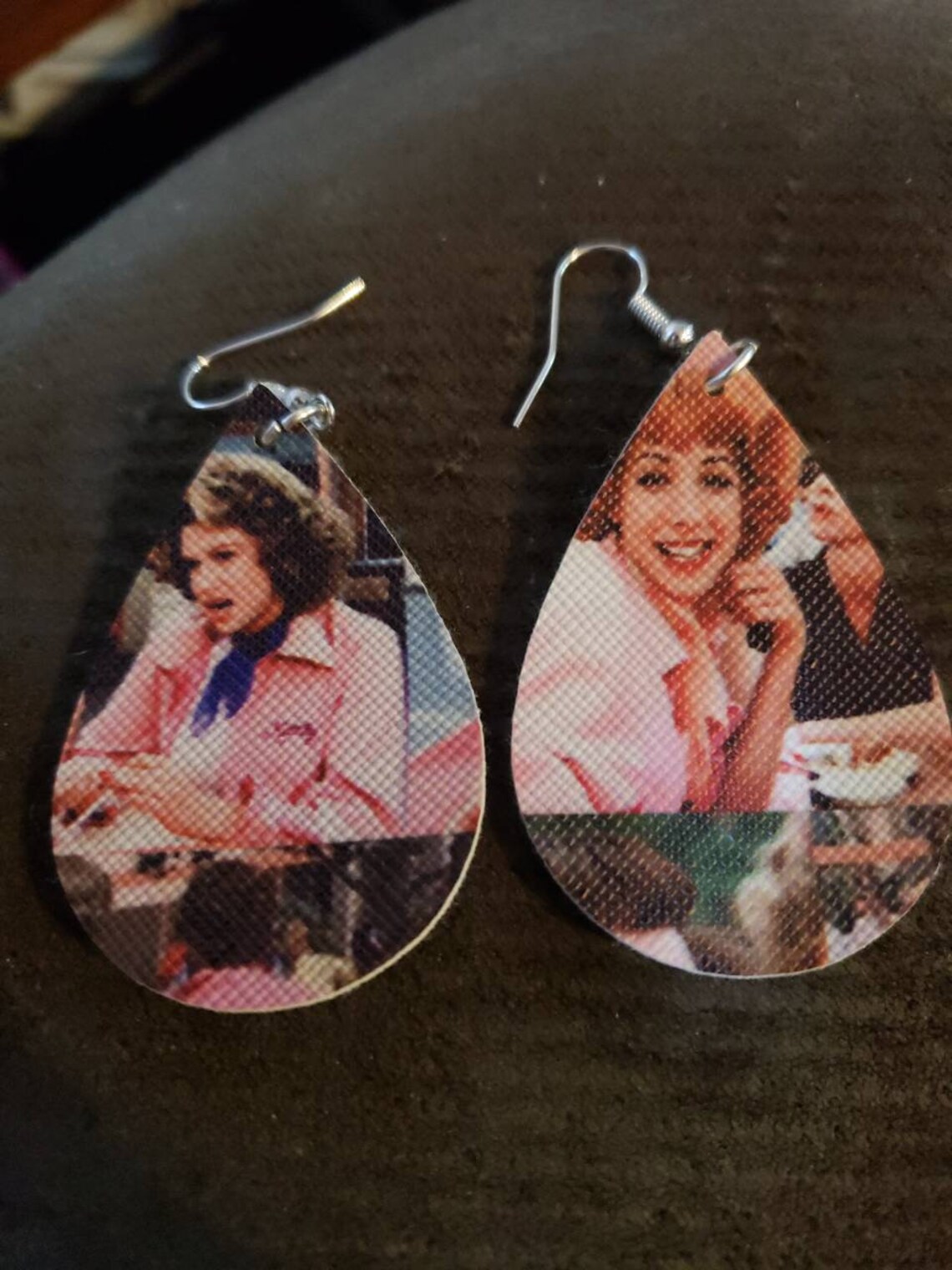 Grease Faux leather earrings are so light that you can Etsy