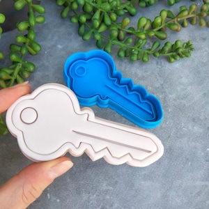 House Key Cookie Cutter and Fondant Stamp Embosser Housewarming Biscuits Home Sweet Home