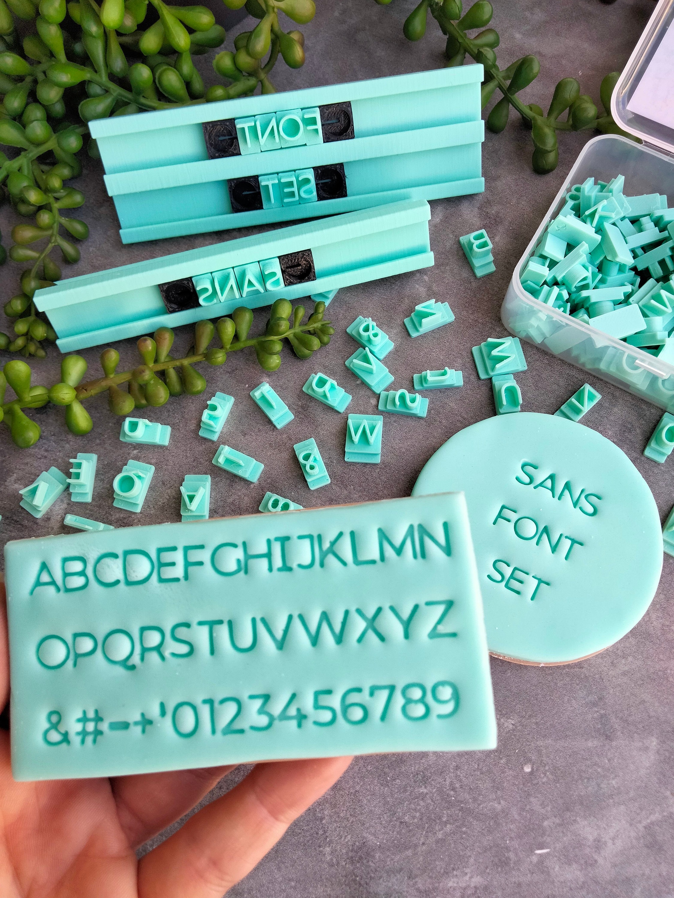 Alphabet, Number, Symbols,Letter Clay Stamp Impress Embosser Set,Cookie  Press Stamps,Print Name Ceramic Pottery Tools 1 SET