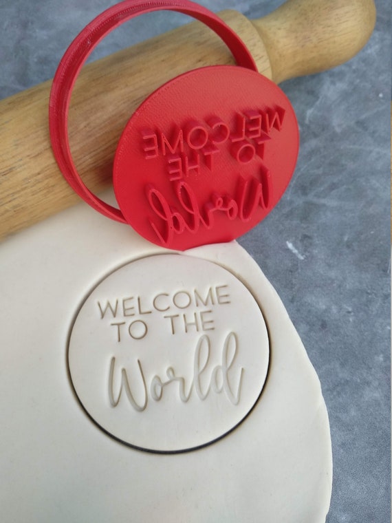 Welcome Cookie Fondant Cutter Stamp and Embosser