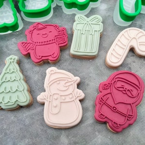 Christmas Raised Stamps and Cookie Cutter Set (Style 2) Full Bundle