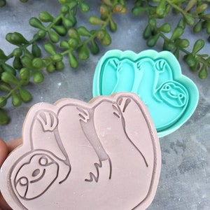 Sloth  Cookie Fondant Embosser and Cutter